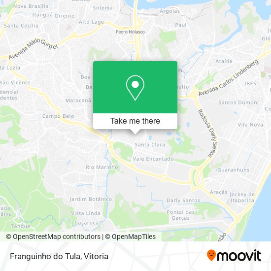 Franguinho do Tula map