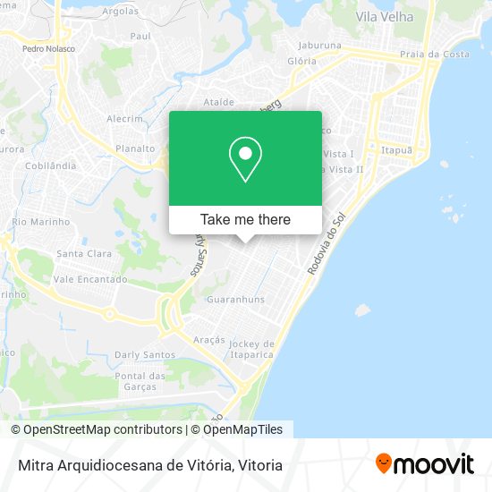 Mapa Mitra Arquidiocesana de Vitória