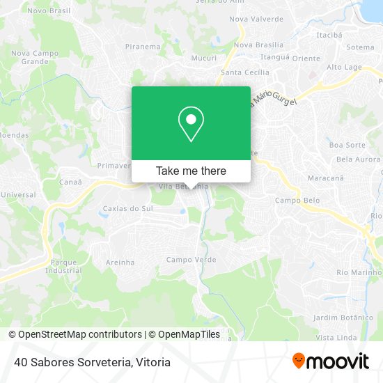 40 Sabores Sorveteria map