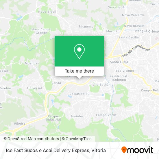 Ice Fast Sucos e Acai Delivery Express map