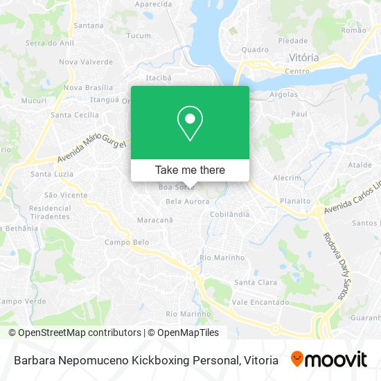 Barbara Nepomuceno Kickboxing Personal map