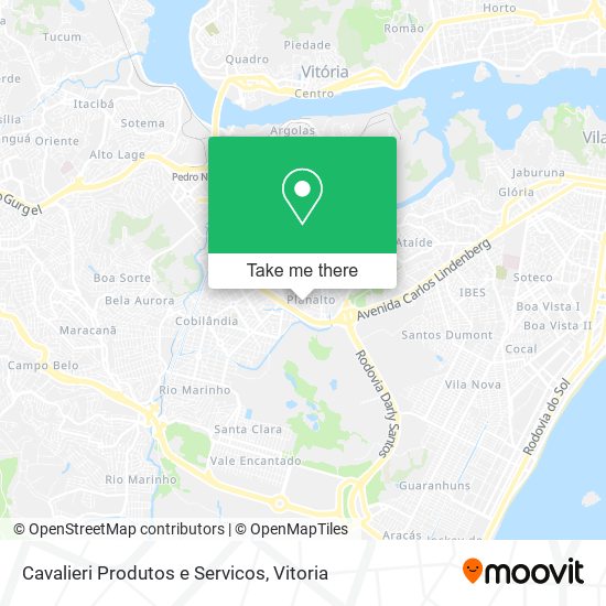 Cavalieri Produtos e Servicos map