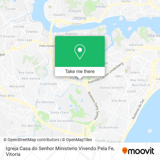 Igreja Casa do Senhor Ministerio Vivendo Pela Fe map