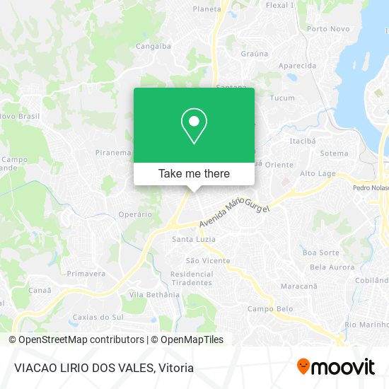 VIACAO LIRIO DOS VALES map