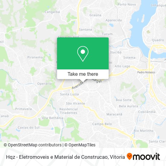 Mapa Hqz - Eletromoveis e Material de Construcao