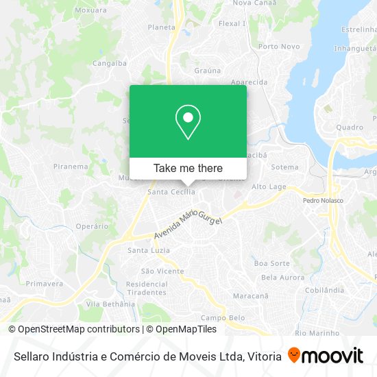 Sellaro Indústria e Comércio de Moveis Ltda map