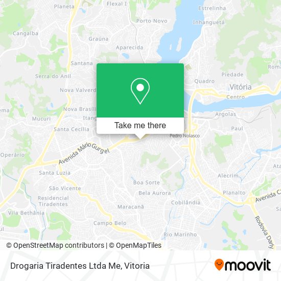 Drogaria Tiradentes Ltda Me map