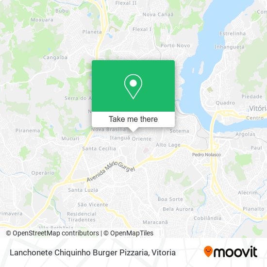 Mapa Lanchonete Chiquinho Burger Pizzaria