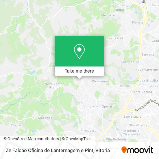 Zn Falcao Oficina de Lanternagem e Pint map