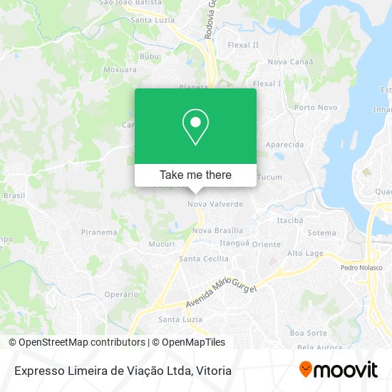 Expresso Limeira de Viação Ltda map
