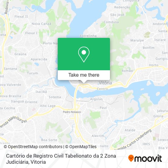 Cartório de Registro Civil Tabelionato da 2 Zona Judiciária map