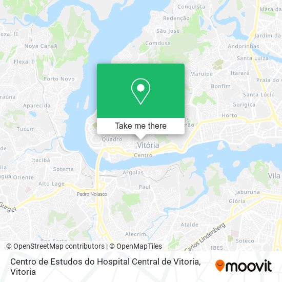 Centro de Estudos do Hospital Central de Vitoria map