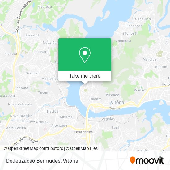 Dedetização Bermudes map