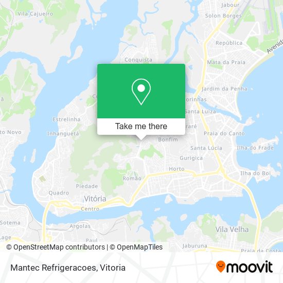Mantec Refrigeracoes map