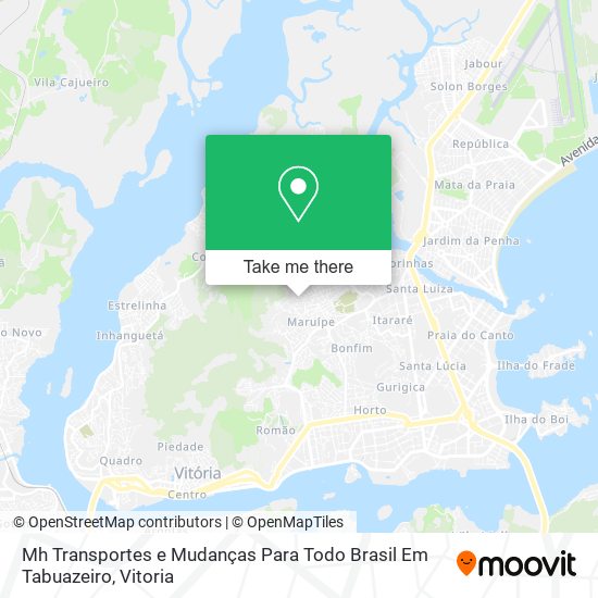 Mh Transportes e Mudanças Para Todo Brasil Em Tabuazeiro map