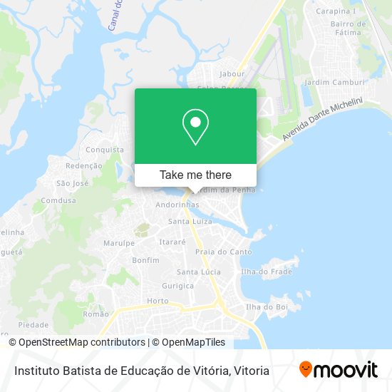 Instituto Batista de Educação de Vitória map