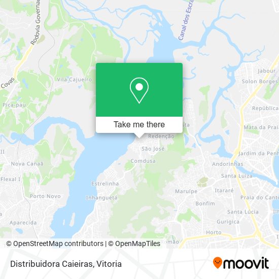 Distribuidora Caieiras map