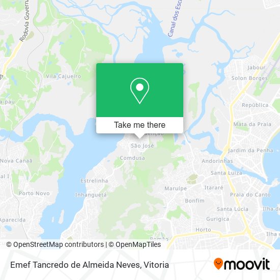 Mapa Emef Tancredo de Almeida Neves