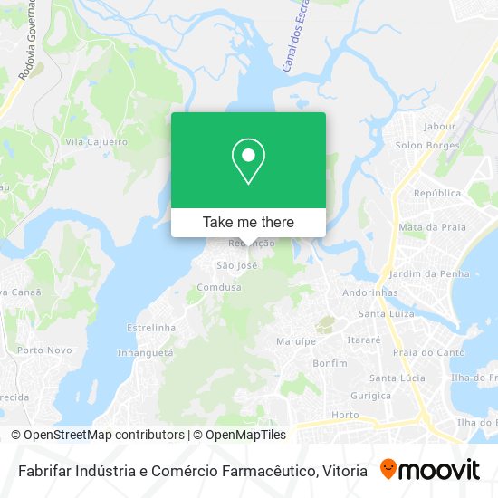 Fabrifar Indústria e Comércio Farmacêutico map