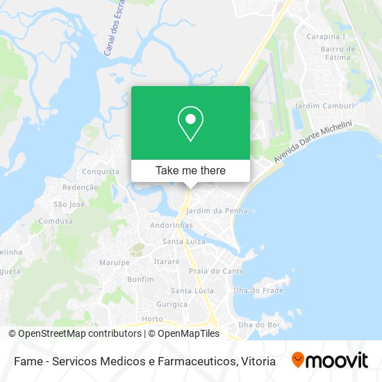 Fame - Servicos Medicos e Farmaceuticos map