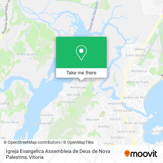 Igreja Evangelica Assembleia de Deus de Nova Palestina map