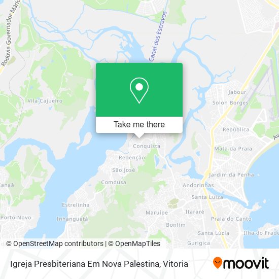 Igreja Presbiteriana Em Nova Palestina map
