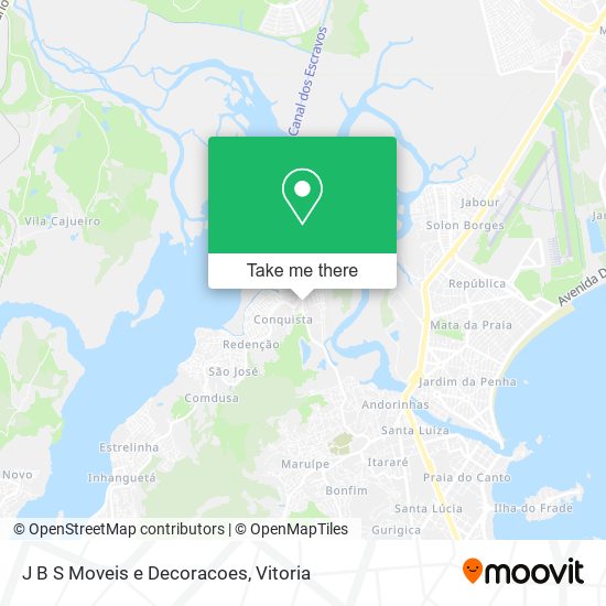 J B S Moveis e Decoracoes map
