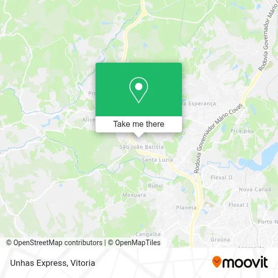 Unhas Express map
