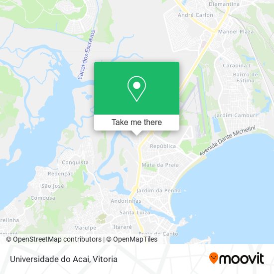 Universidade do Acai map