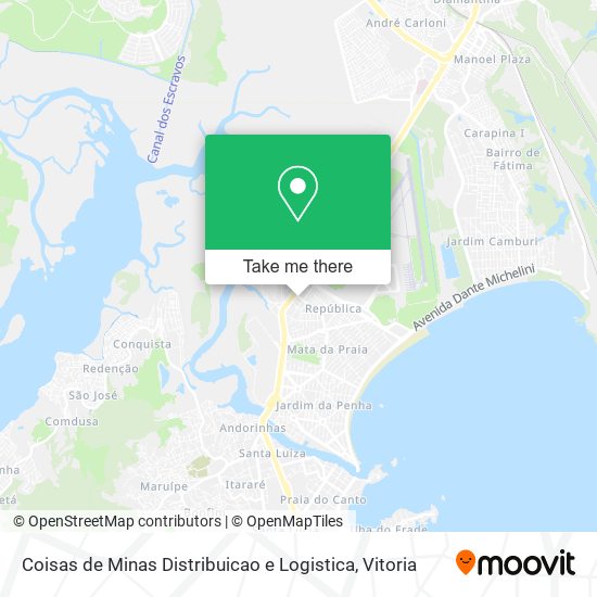 Coisas de Minas Distribuicao e Logistica map