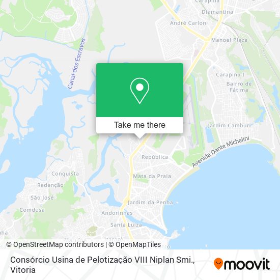 Consórcio Usina de Pelotização VIII Niplan Smi. map