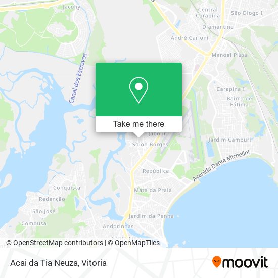 Acai da Tia Neuza map