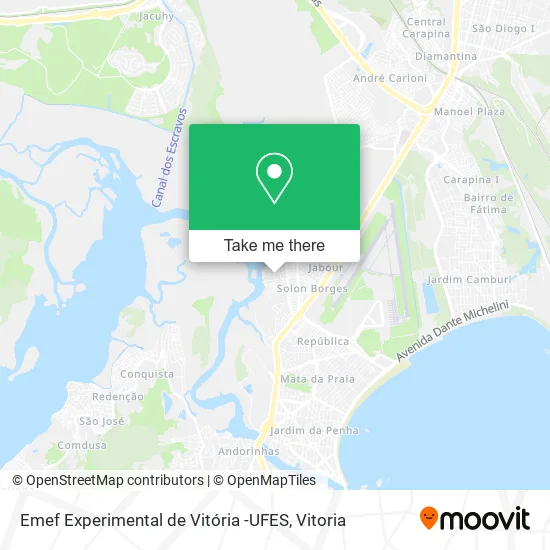 Emef Experimental de Vitória -UFES map