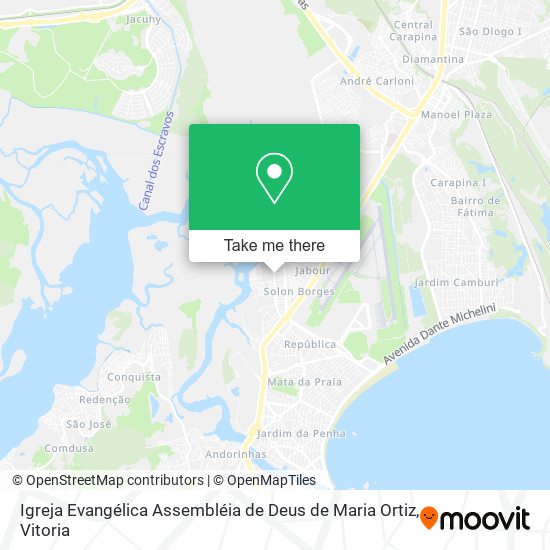 Igreja Evangélica Assembléia de Deus de Maria Ortiz map