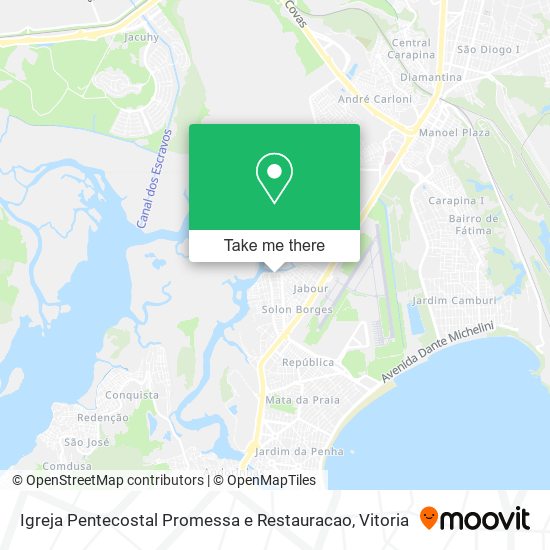 Igreja Pentecostal Promessa e Restauracao map