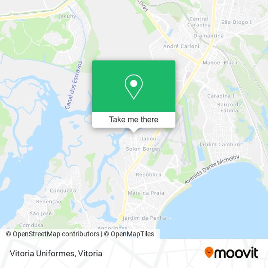 Vitoria Uniformes map