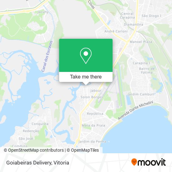 Goiabeiras Delivery map