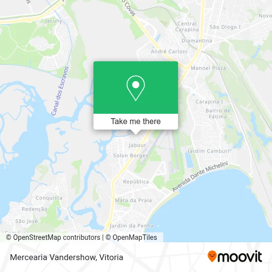 Mercearia Vandershow map