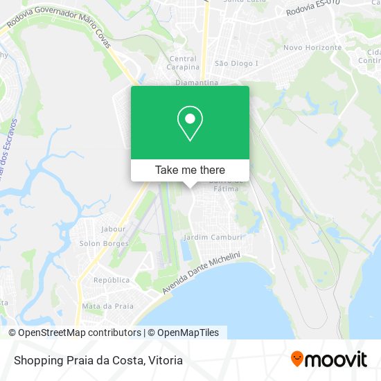 Shopping Praia da Costa map