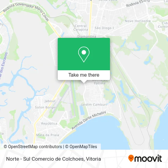 Norte - Sul Comercio de Colchoes map