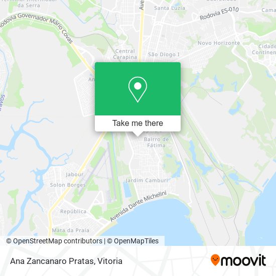 Ana Zancanaro Pratas map