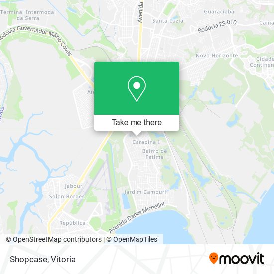 Shopcase map