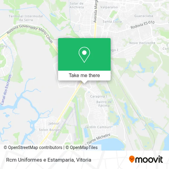 Rcm Uniformes e Estamparia map