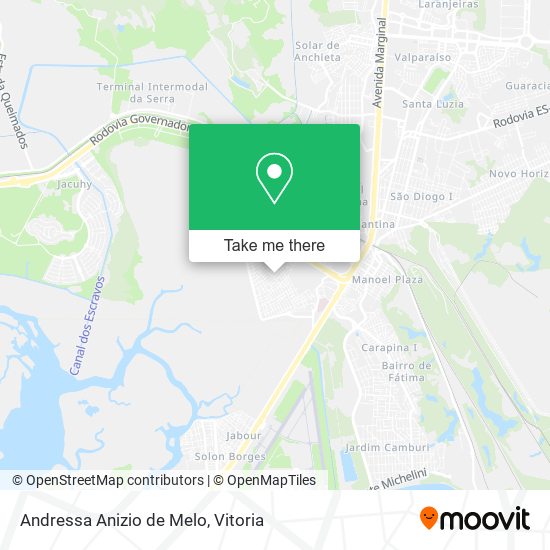 Andressa Anizio de Melo map