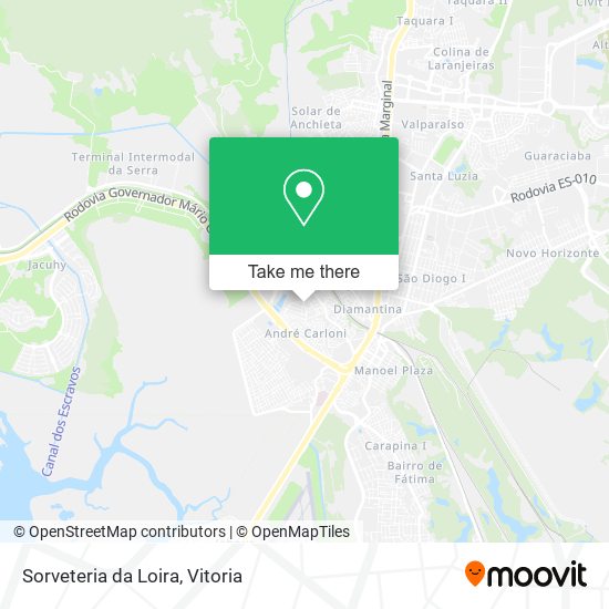 Sorveteria da Loira map