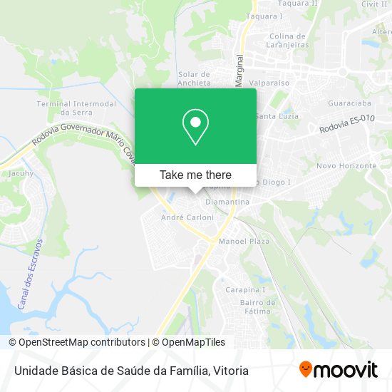 Unidade Básica de Saúde da Família map