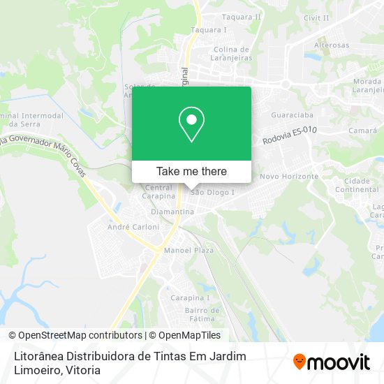 Litorânea Distribuidora de Tintas Em Jardim Limoeiro map
