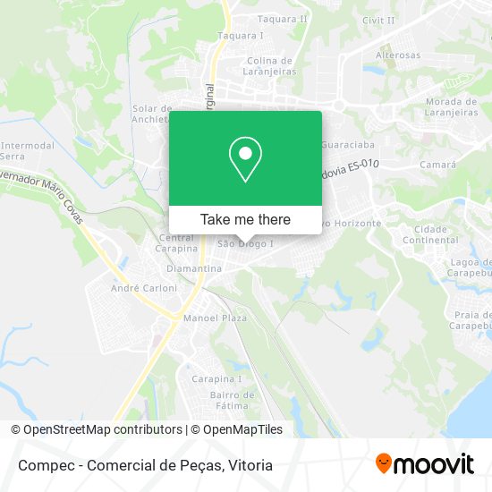 Mapa Compec - Comercial de Peças