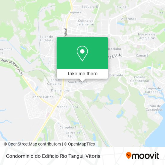 Mapa Condominio do Edificio Rio Tangui