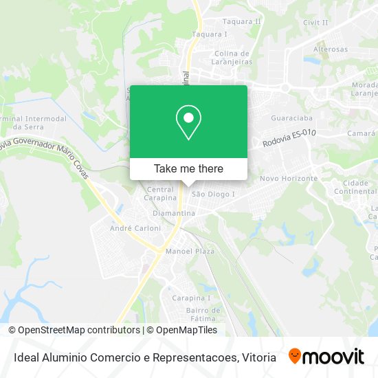 Ideal Aluminio Comercio e Representacoes map